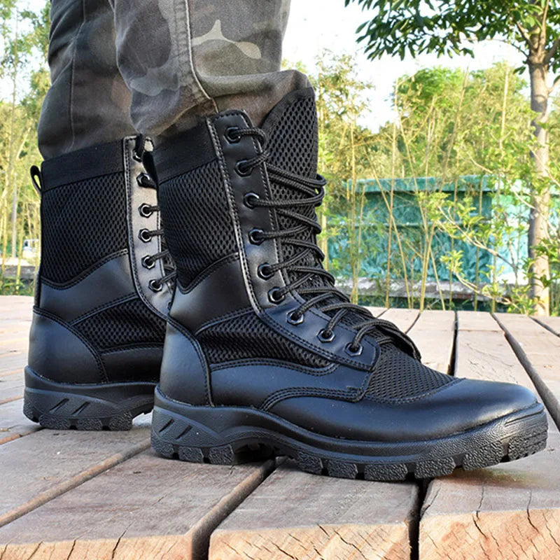 Winter Men's Boots Combat Man Shoes Outdoor Sport Climb Mountains Cross Country Men's Sneakers Fashion Male High Boot