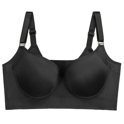 Women Full Coverage Push Up Bra Underwire Sculpting Uplift Shapewear Deep Cup T Shirt Bra Hide Back Fat Smoothing Brassiere