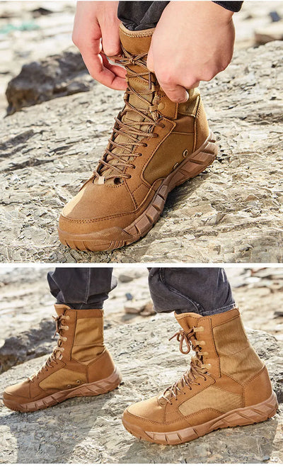 Outdoor Climbing Training Water Resistant High Shoes Hunting Hiking Tactical Boots Men Women Hunting Hiking Desert  Boot