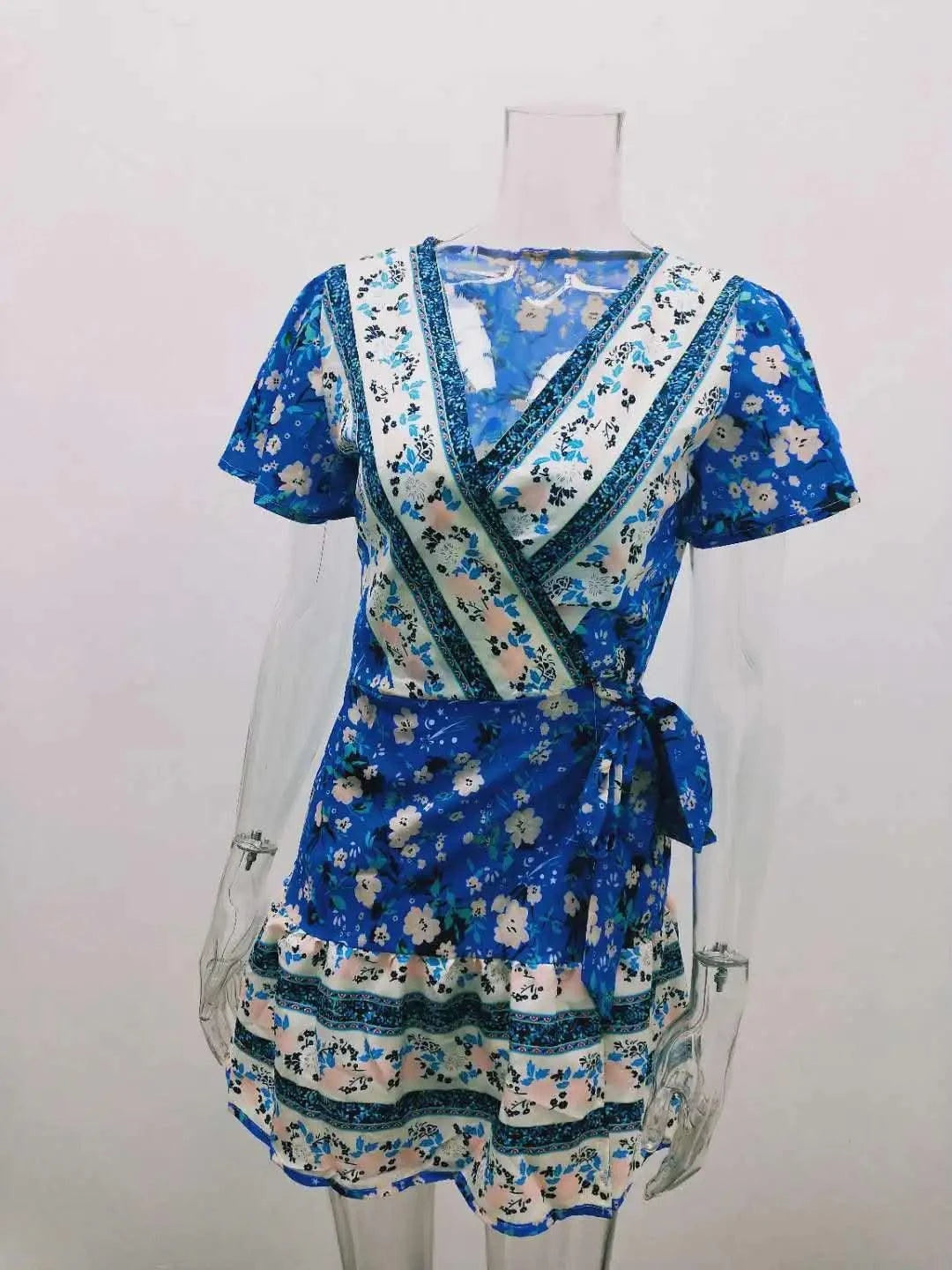 Elegant Women's Dresses Summer Bohemian Dress Vestidos Curtos Mujer Kadın Elbisesi Yazlık Kısa Elbiseler Midi Elbiseler Robe Ete