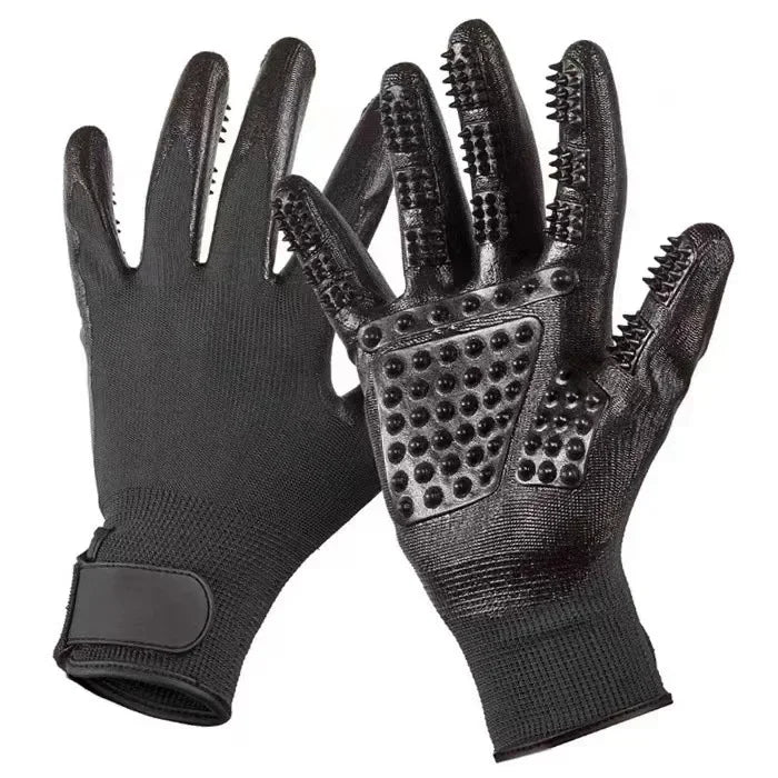 Hair Grooming Glove For Pet Dog  Cat Bathing Silicone Massage Brush Dipping Gumming Rubber Gloves Combgrooming for dogs