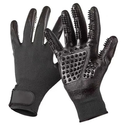 Hair Grooming Glove For Pet Dog  Cat Bathing Silicone Massage Brush Dipping Gumming Rubber Gloves Combgrooming for dogs