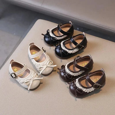 Soft Leather Flat Shoes For Toddlers and Children | Spring Autumn | Princess Casual Walking Shoes | Kids Girls Fashion