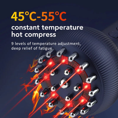 Wireless Guasha Massager Body Shaping Heating Meridian Scraping Brush Lymphatic Drainage Machine Fat Burner Rechargeable