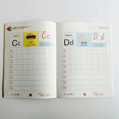 Hot SaleEnglish Excercise Book，Writing Learning English，For Kid Children kindergarten Exercises Calligraphy Practice Book libros