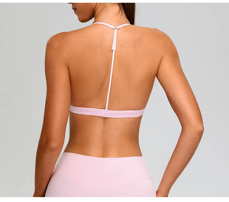 Breathable Sports Bra for Women Fitness Top Push Up Sport Bra Backless Yoga Underwear Sport Tops Running Vest Workout Gym Wear