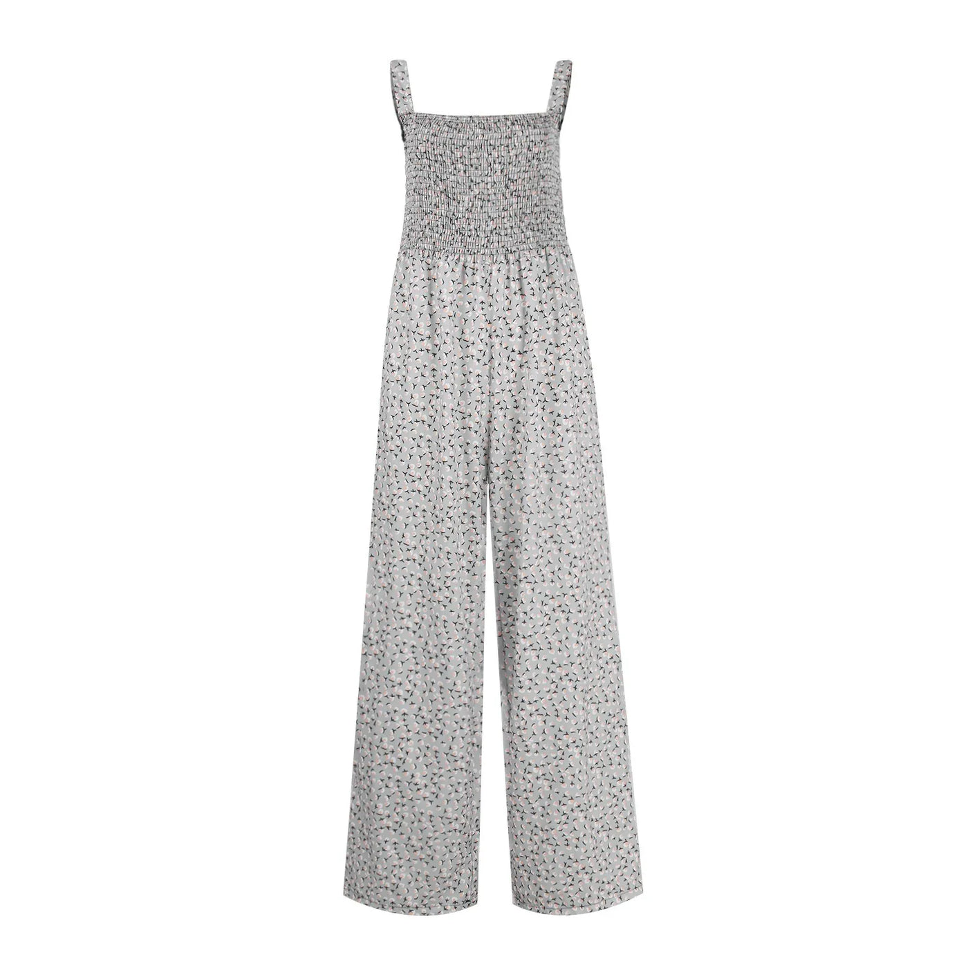 Summer Sexy Sling Jumpsuits Women'S Fashion Printed Loose Pencil Pants Casual Streetwear Elegant Party Female Spaghetti Rompers