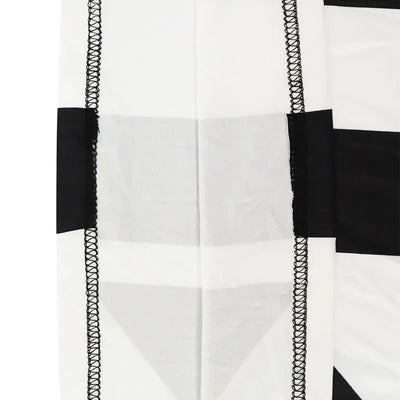 New Women Maxi Dresses Autumn Streetwear Fashion Black White Patchwork Casual Slim Dresses Elegant Female Knitted Dress Clothing
