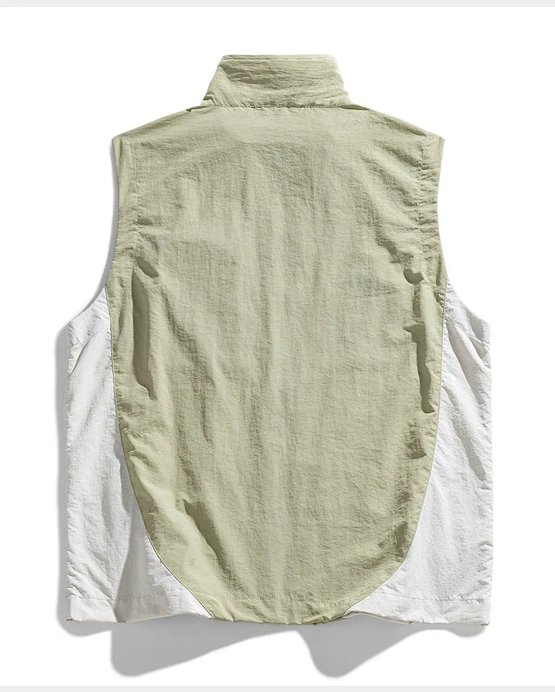 Men's vest for spring and summer new outerwear for camping hiking outdoor charging fashionable trend simple and high-end vest