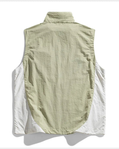 Men's vest for spring and summer new outerwear for camping hiking outdoor charging fashionable trend simple and high-end vest