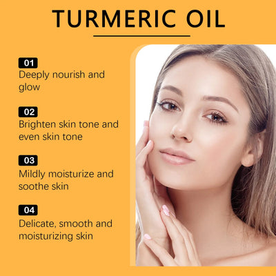 Turmeric Facial Essence Pigmentation Remover Even Skin Soften Skin Hydrated Skin Shrink Pores Moisturizing Soothing Face Serum
