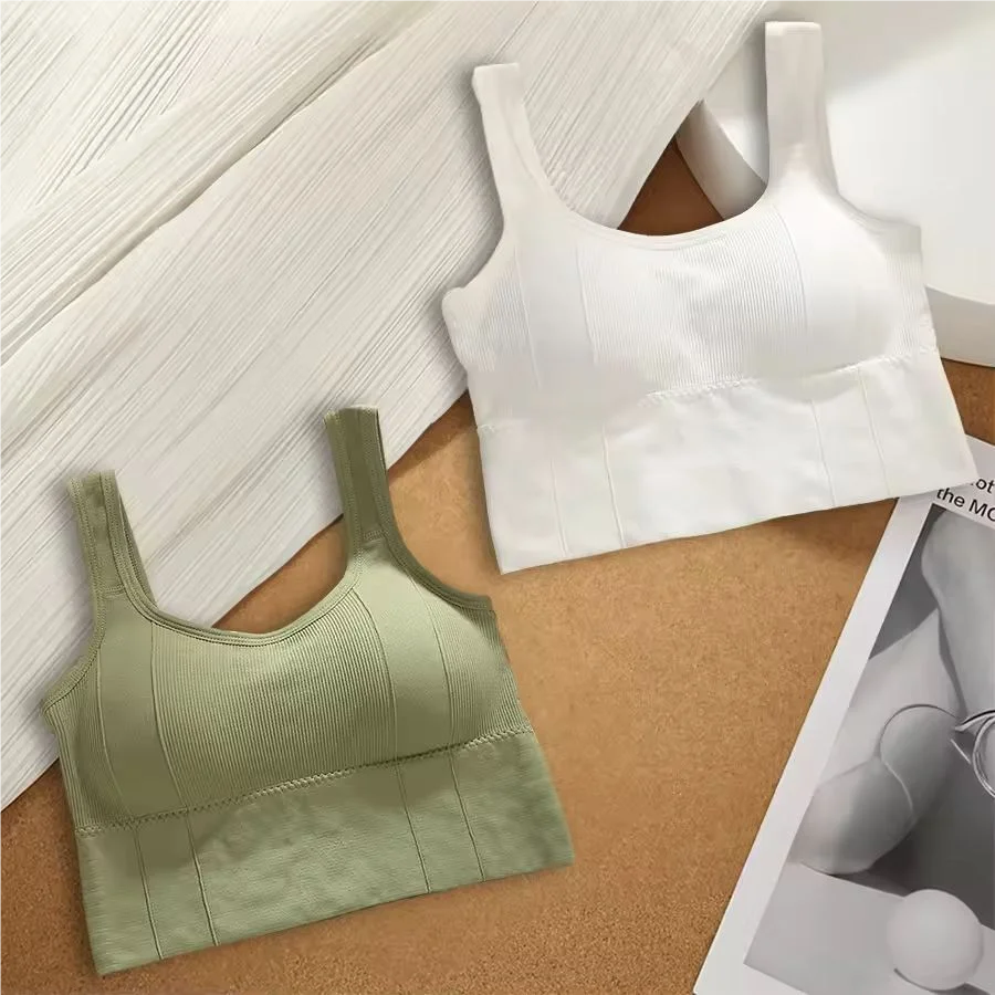Breathable Sports Bra Anti-Sweat Fitness Top Women Seamless Yoga Bra Shockproof Crop Top Push Up Sport Bra Gym Workout Top