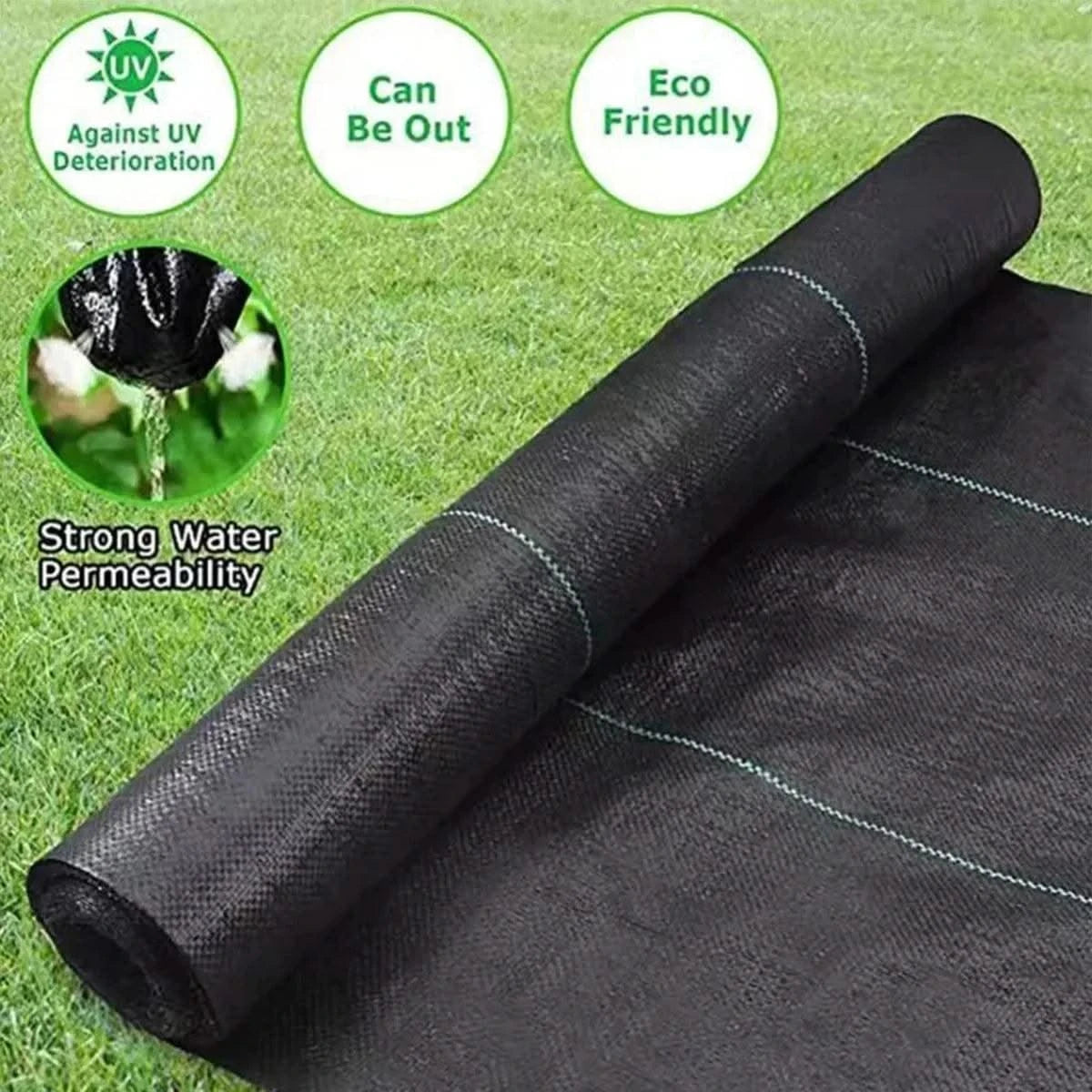 Garden Landscape Fabric Weed Membrane Agricultural Anti Grass Cloth Farm Weed Barrier Mat Plastic PE Mulch Thicker Orchard Cover