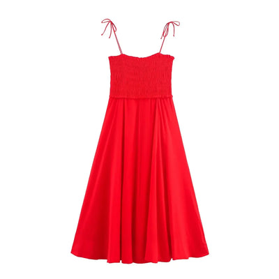 Women's Dresses Summer Solid Color Dresses Backless Sexy Halter Dresses 2025 New Fashion Elegant Women's Party Dresses