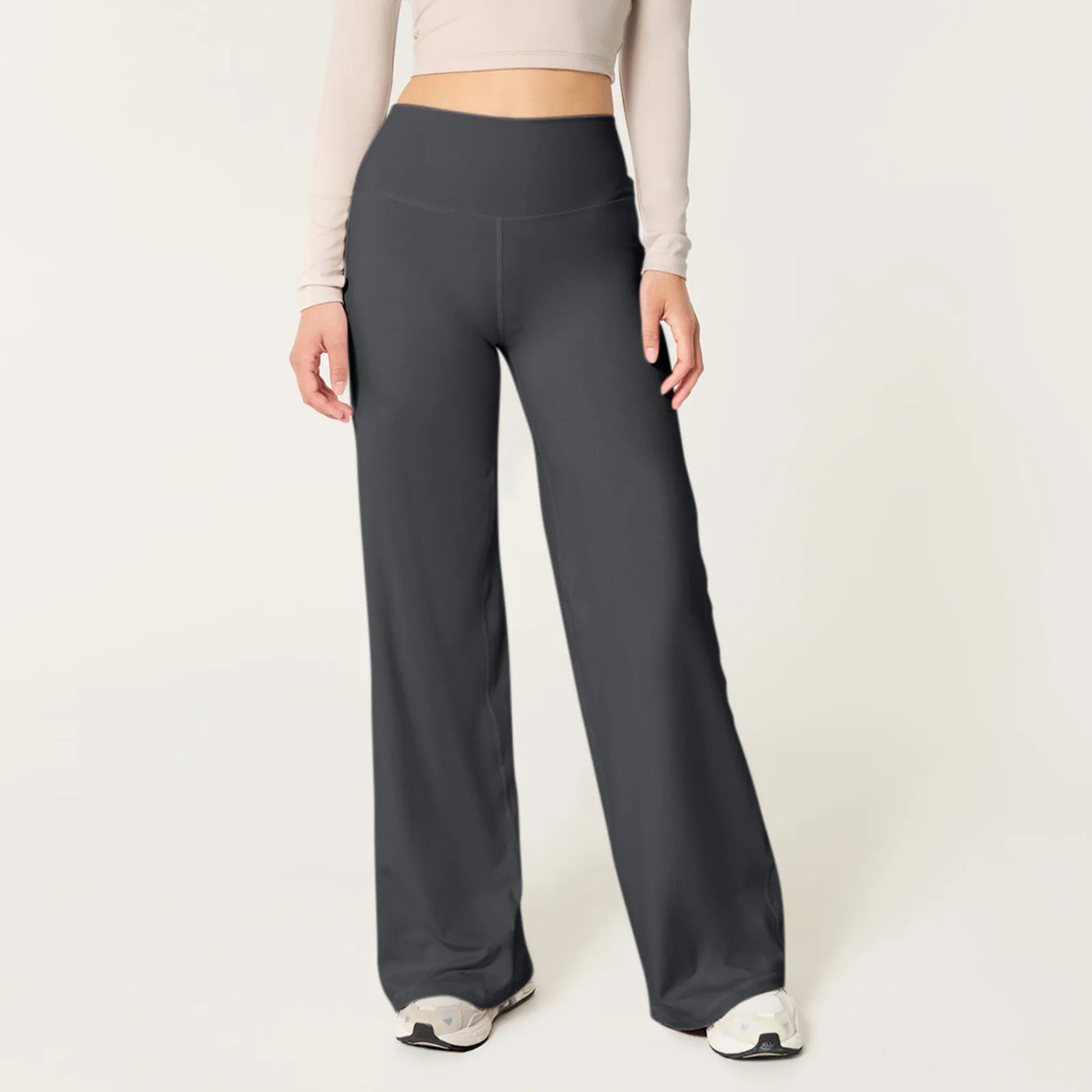 Wide Leg Pants For Women Yoga Pants High Waist Sweatpants With Pockets Stretch Pants Comfy Workout Sports Sweatpants Leggings