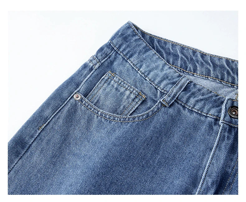 Men's Straight-Leg Jeans, Minimalist for All Seasons, Loose with Drape, Narrow-Wide Leg, Retro Casual Long Pants, Sizes 28-38