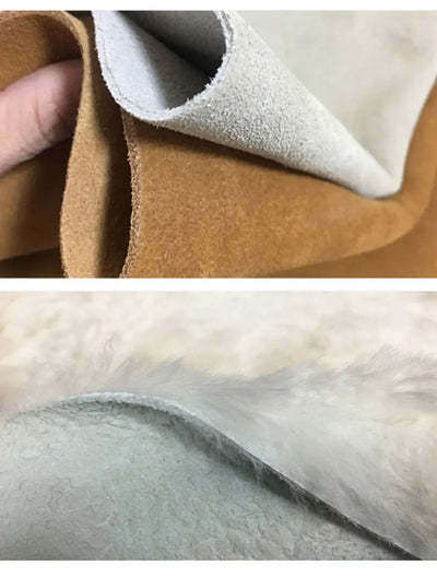 Fur Ankle Boots Women's Cow Suede Loafers High Quality 2025 Winter Flat Shoes Fur Integrated Warm Snow Boots