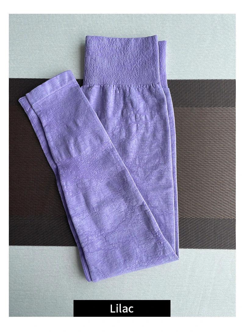 Women Yoga Leggings Hips Lifting Gym  Seamless Sport Pants High Waist Fitness Leggings Bubble Butt Workout Digital Seamless