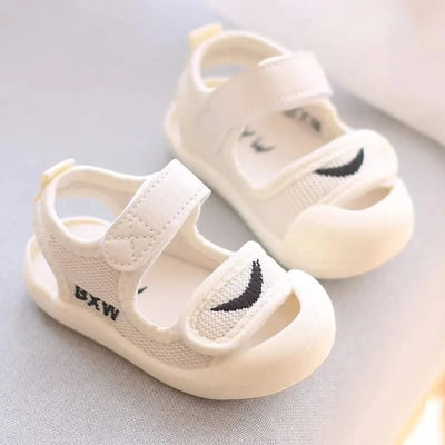 Children's Sports Sandals with Toe Caps, Anti-Collision Soft Sole, Anti Slip Shoes, Breathable Walking Shoes for Boys and Girls