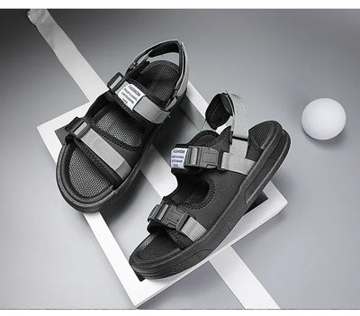 Men Sandals 2024 Trending Men's Luxury Sandals Man Summer 2024 Shiatsu Slippers Flat Sandal Beach Shoes Platform Sandals. Mens