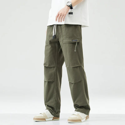 Trousers Male Y2k American Casual Multi-bag Loose Straight Trousers Sport Men's Clothing Male Jeans Pants New in Pants Man Set