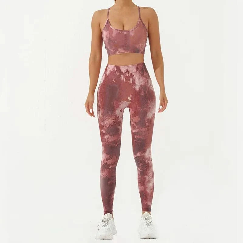Women's Fitness Clothing Gym Sport Outfit for Woman Sweatsuit Lady Sets Womens Clothes Gym Women 2 Piece Set Outfit Sports Bra