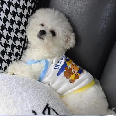 Pet Clothes Dog Girl Clothes Sleeveless Stylish Lightweight Breathable Comfortable Cat Suit For Camping Beach Walking Training