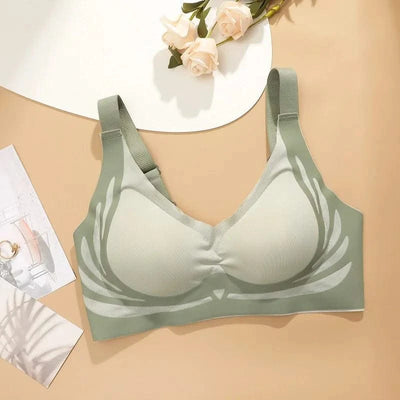 Plus Size Super Gather Push Up Bras Women Soft Support Seamless Underwear Female Full Cup Lift-Up Bras No Steel Sleepwear