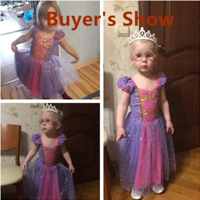 Cute Baby Girl Dress for 9M-5Yrs Children Summer Clothes Kids Minni Mouse Polka Dot Dress Girls Birthday Party Christmas Costume
