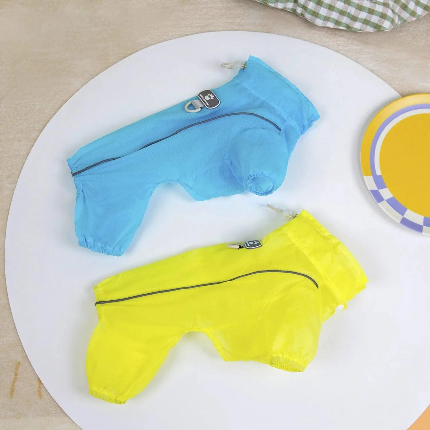 Summer Pet Clothes 4-Leg Pants Thin & Breathable-Cat Dog Sun Protection Outfit for Teddy Schnauzer Bichon Puppy UV Defense Wear