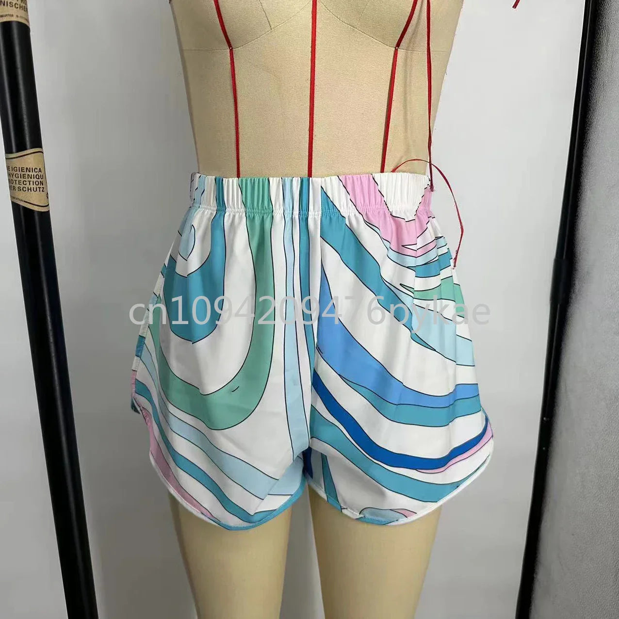 Luxury Design Women's Blue Scarf Swimsuit Designer Brand Lady Beach Swimswear