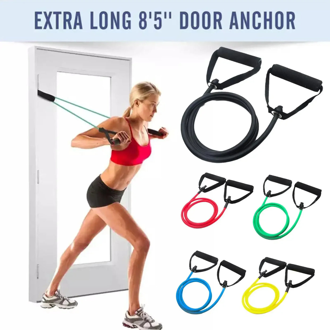 Resistance Bands with Handles Elastic Exercise Bands Exercise Cord Fitness Bands for Muscle Training/Shape Body/Physical Therapy