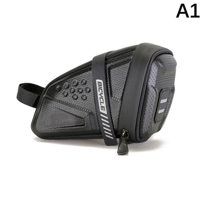Fashion Waterproof Bicycle Saddle Bag Road Bike Saddlebags Reflective Striped Bicycle Tool Holder Bag MTB Accessories Tools