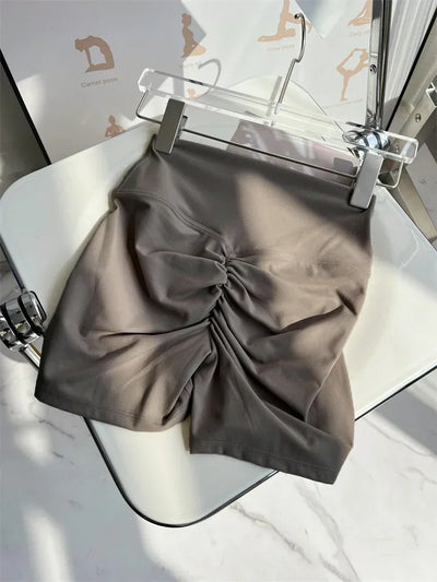 Women Yoga Shorts High Waist Workout Shorts Fitness Yoga Lift Butt Fitness Ladies Yoga Gym Running Short Pants Sportswear