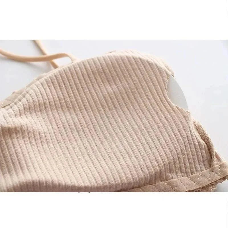 Women's Cotton Bra Female Tube Top Bra