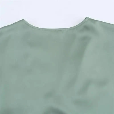 Women's Summer Dress 2025 New Elegant Fashion Slim V-neck Stain Long Dress Women Chic Comfortable Casual Dresses