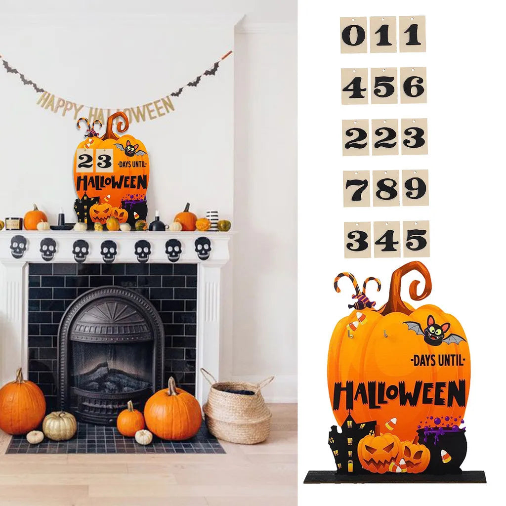 Creative Table Decoration & Accessories Home Decor Items Countdown Halloween Halloween House Pumpkin Shaped Countdown Calendar