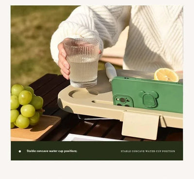 garden  Multi functional hand-held basket storage box for picnic, outdoor camping, picnic basket set, folding water bucket