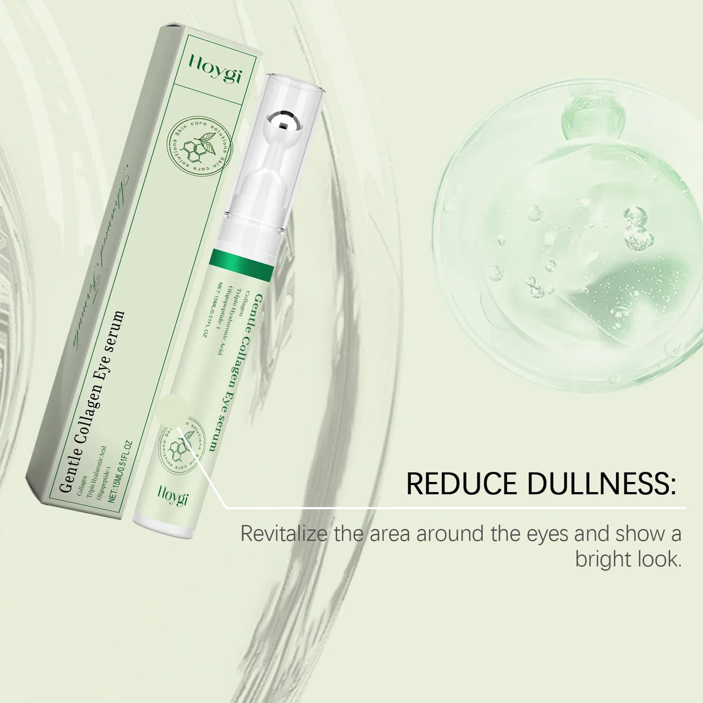 Collagen Eye Serum Cream Anti Dark Circles Eye Bags Eyes Puffy Repair Brightening Tighten Lifting Moisturizing Under Eye Roller