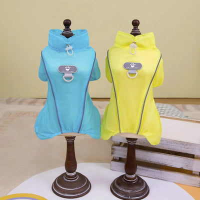 Summer Pet Clothes 4-Leg Pants Thin & Breathable-Cat Dog Sun Protection Outfit for Teddy Schnauzer Bichon Puppy UV Defense Wear