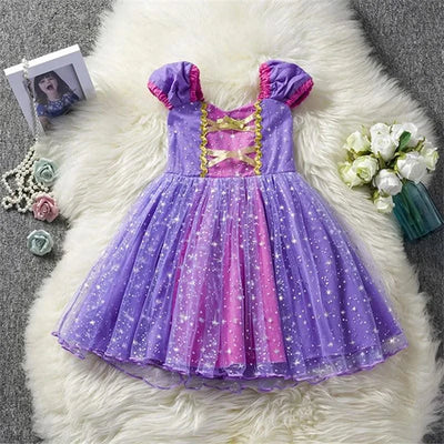 Cute Baby Girl Dress for 9M-5Yrs Children Summer Clothes Kids Minni Mouse Polka Dot Dress Girls Birthday Party Christmas Costume