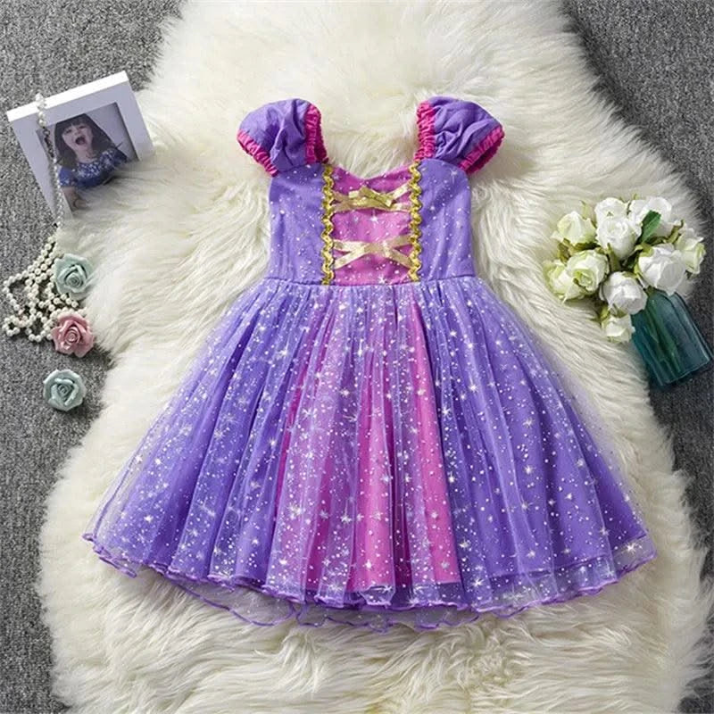 Cute Baby Girl Dress for 9M-5Yrs Children Summer Clothes Kids Minni Mouse Polka Dot Dress Girls Birthday Party Christmas Costume