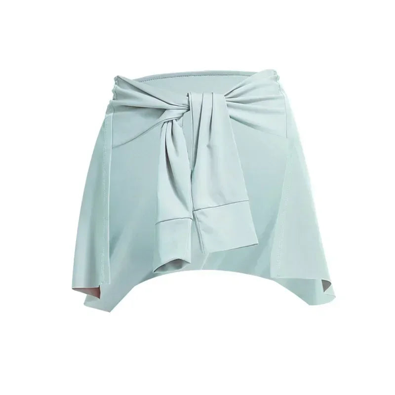Gym Skirt Wrap Covering Buttocks Workout Fitness Wear Dance Ballet Skirts for Women Sport Yoga Dress Short Thigh Cover Skirt