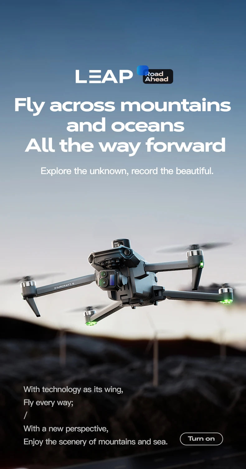 Wing 6 Professional Drone With 8K Camera GPS 3-Axis Gimbal 360 Obstacle Avoidance Touch Screen FPV Brushless RC Dron Boy Toy