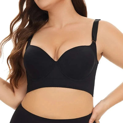 Dimmkof Full Back Coverage Push up Bras Women's Hide Back Fat Deep Cup Shapewear Fat Smoothing Uplift Underwire Bra For Big Bust