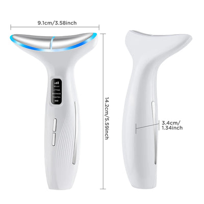 Neck Face Beauty Device Vibration Massage for Face and Neck Personal Ccare Skindion Home Use Beauty Device Face Lifting Machine