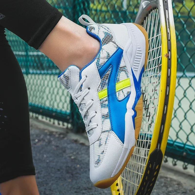 2025 Women Men Pickleball Shoes Court Tennis Sport Badminton Shoes Women Gym Walking Sneakers Mesh Breathable Man Tennis Shoes