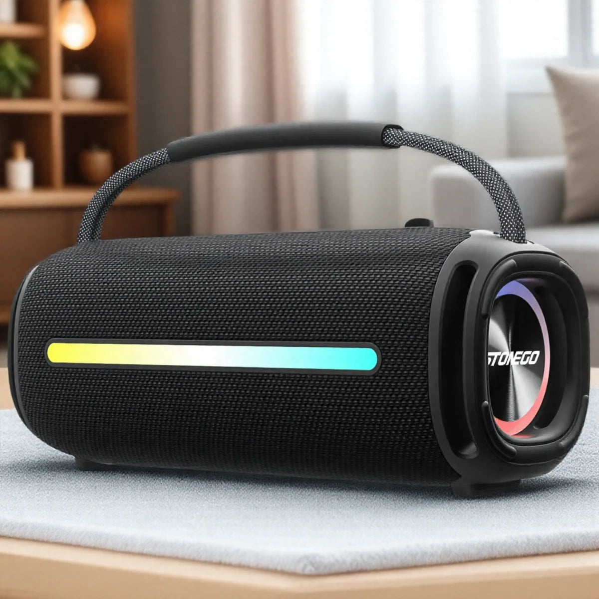 Portable Bluetooth 5.3 Speaker RGB Lantern Waterproof IPX6 High Power Audio Outdoor Wireless Speaker