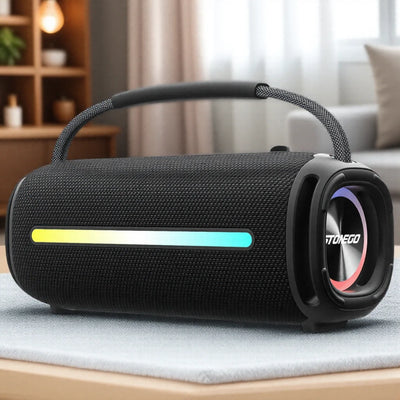 Portable Bluetooth 5.3 Speaker RGB Lantern Waterproof IPX6 High Power Audio Outdoor Wireless Speaker