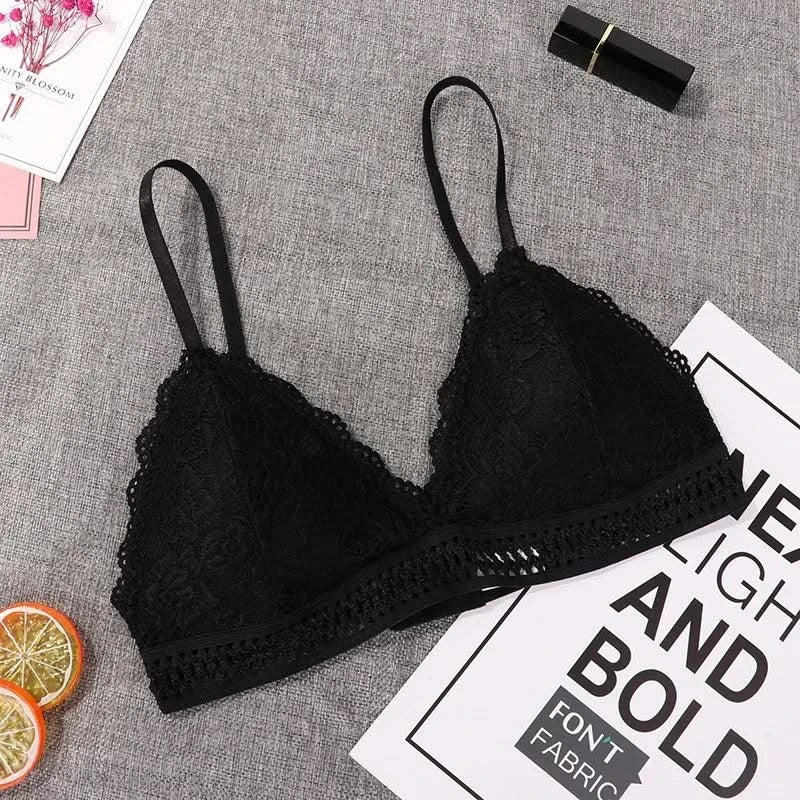 Wireless Push Up Bra Body Shaping Sexy Flower Lace Bra for Women